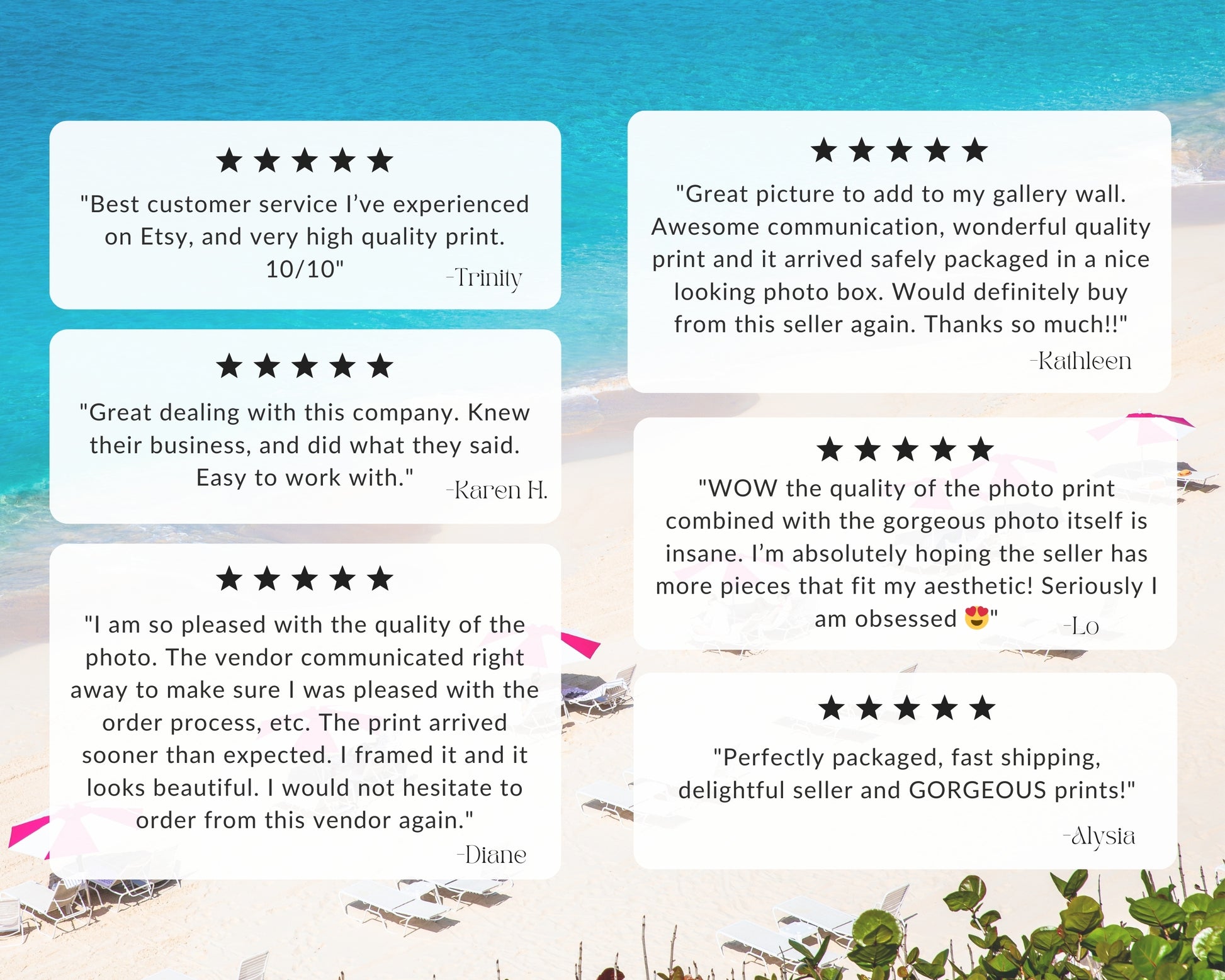 Bermuda print collection 5-star reviews Departures Print Shop