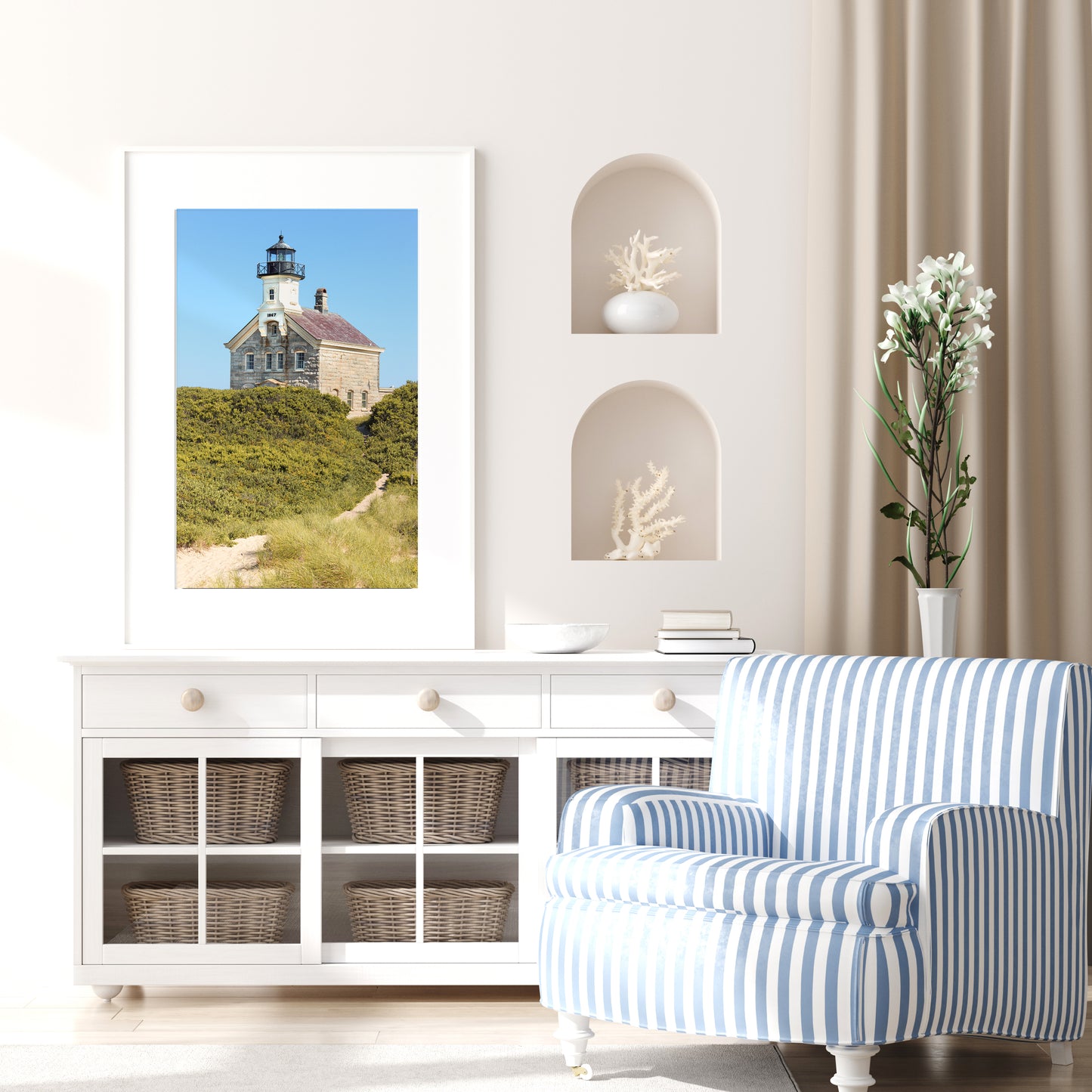 Block Island North Light Lighthouse Print