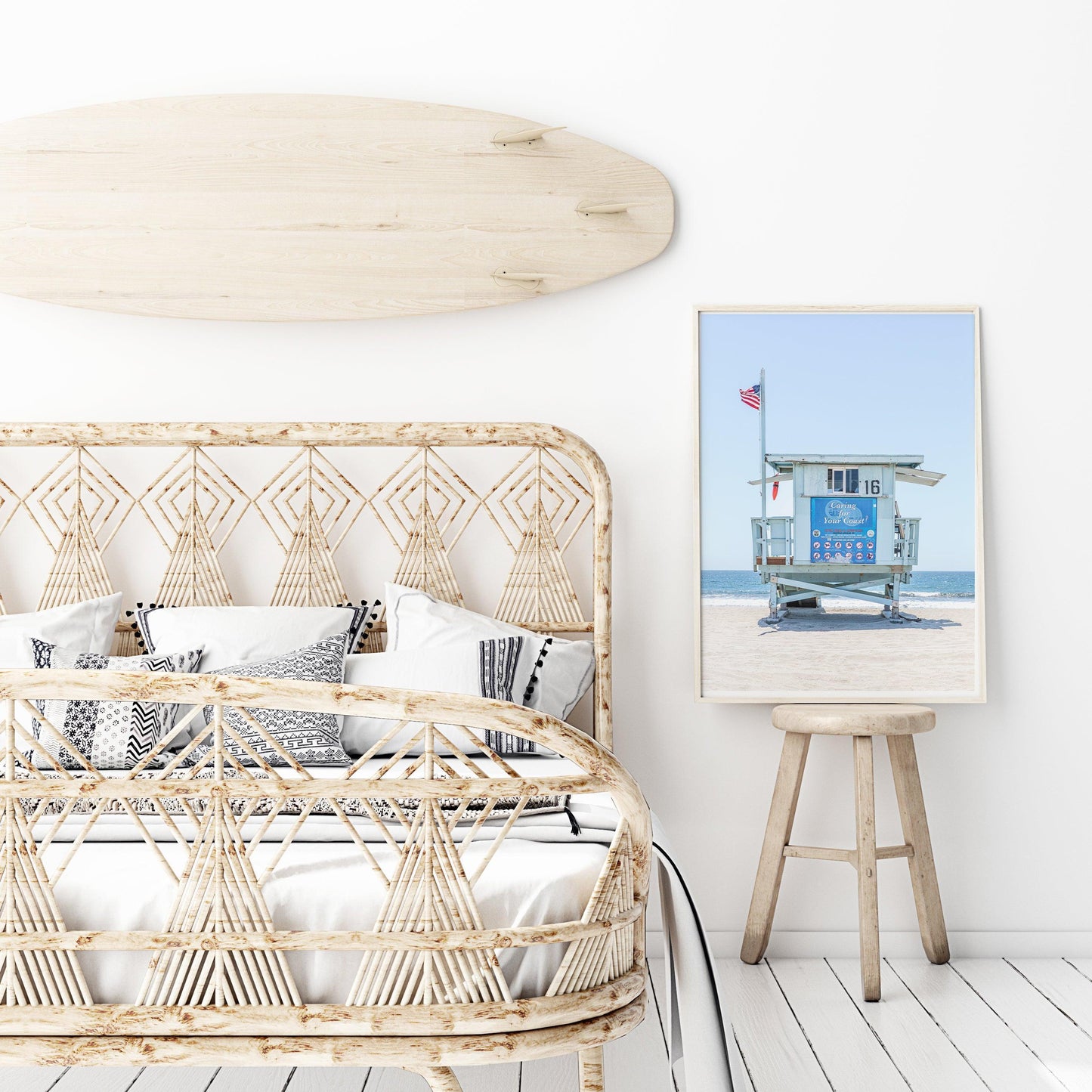 Lifeguard Station Beach Print III