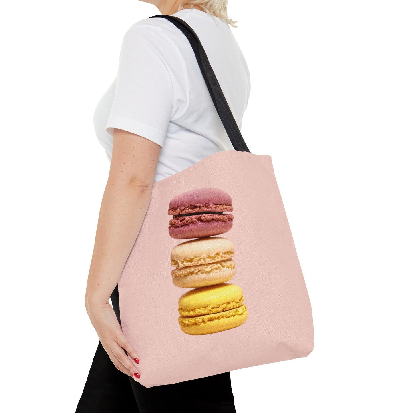 French Macaron Shopping Tote Bag - Departures Print Shop