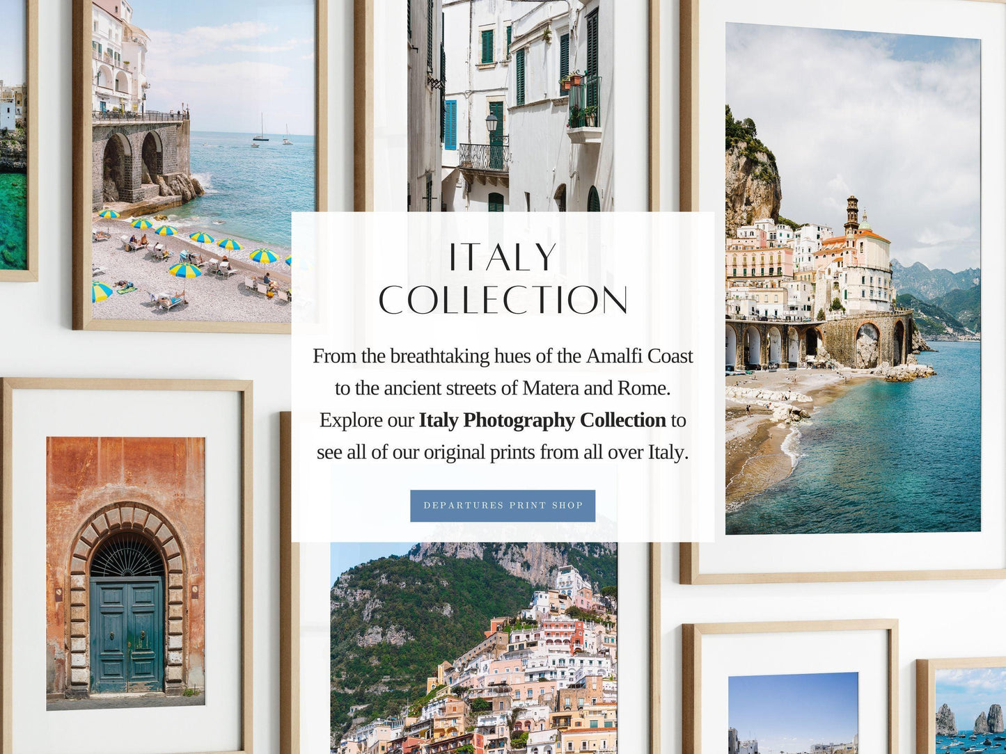 Departures Print Shop Italy Collection