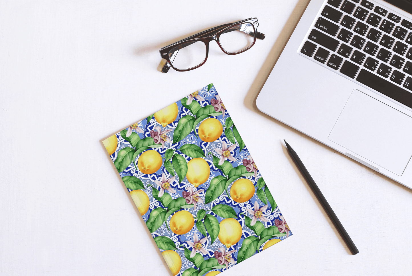 On The Amalfi Coast | Lemon Print Notebook - Departures Print Shop