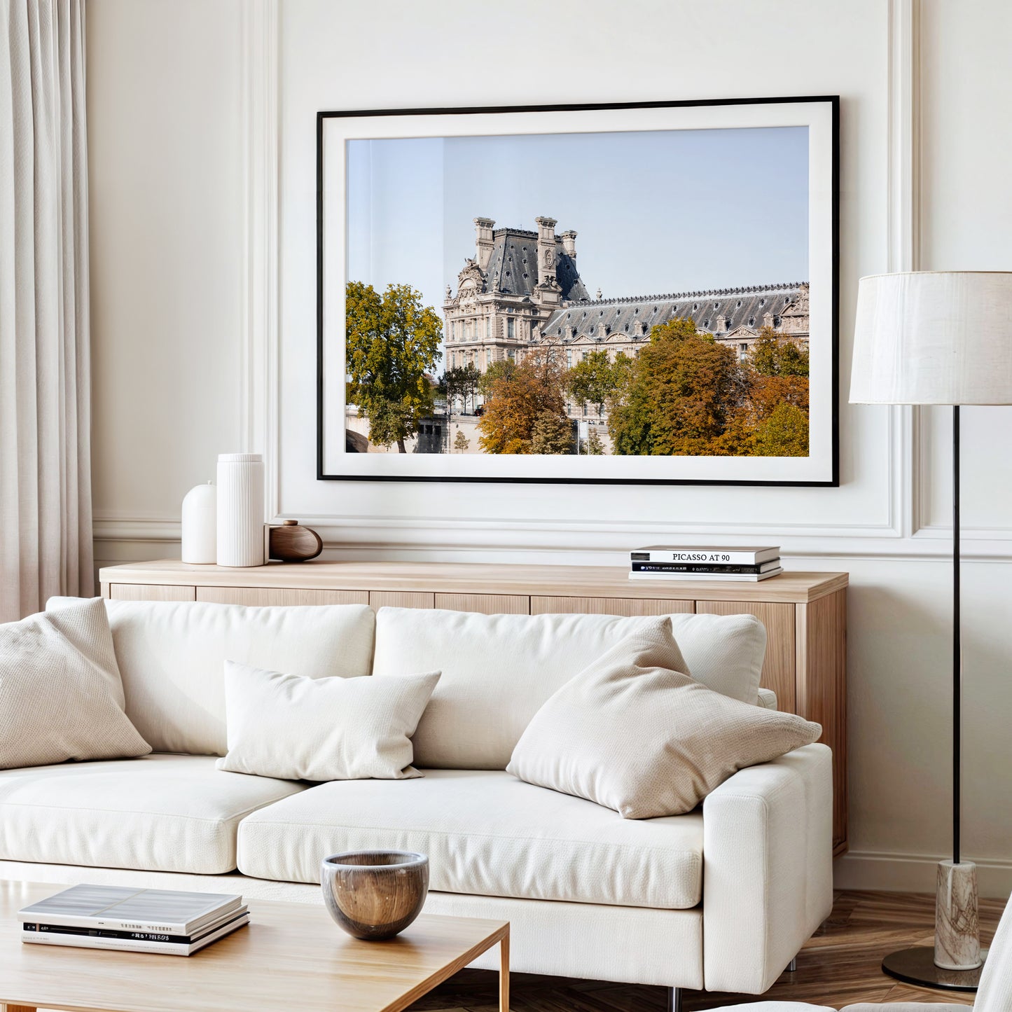 Paris In The Fall | Louvre Museum Print