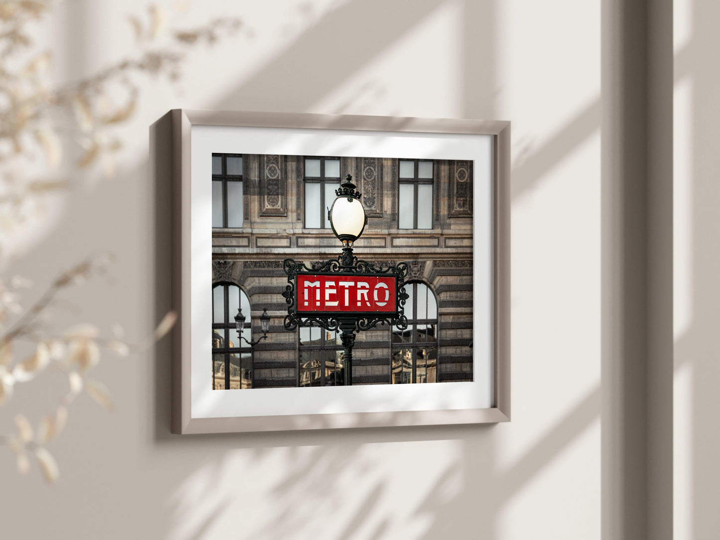 Paris Metro Sign Photography Print II - Departures Print Shop