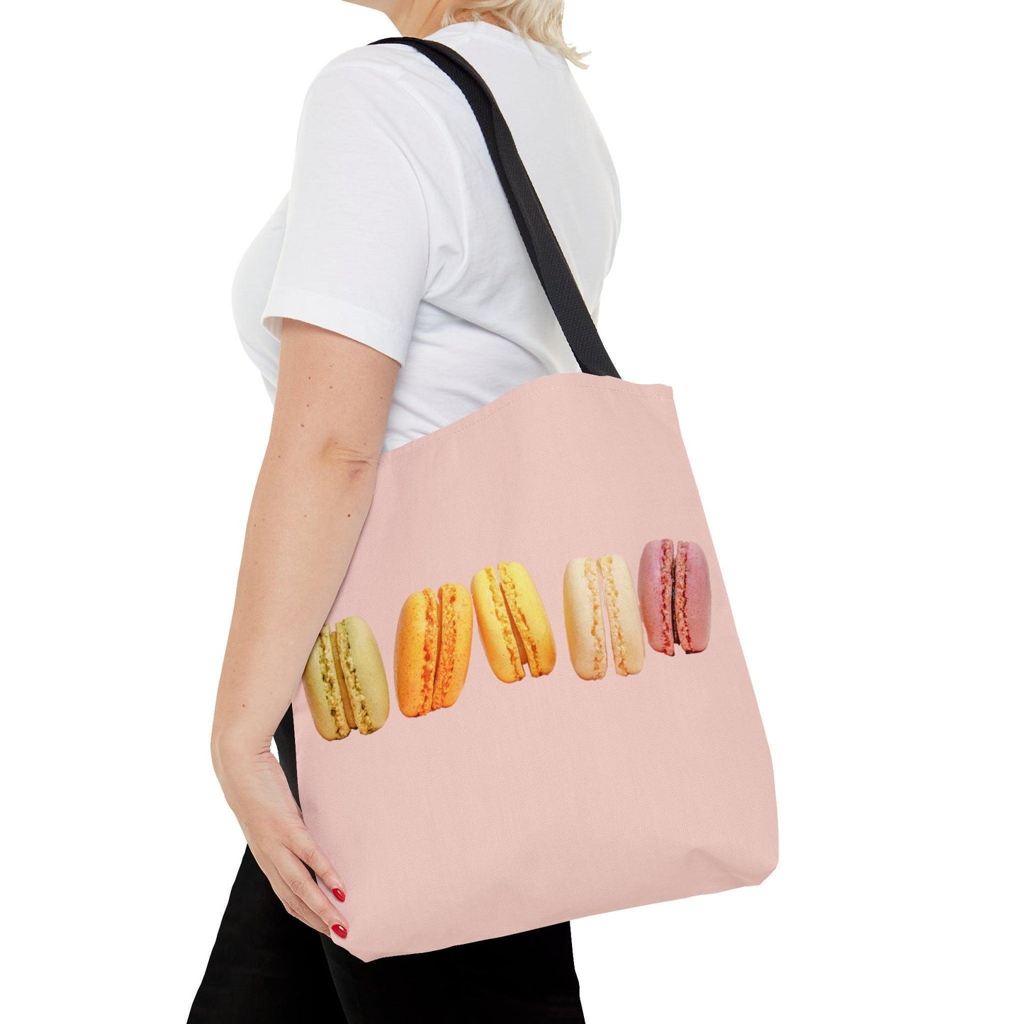 Pastel Macarons Shopping Tote Bag - Departures Print Shop
