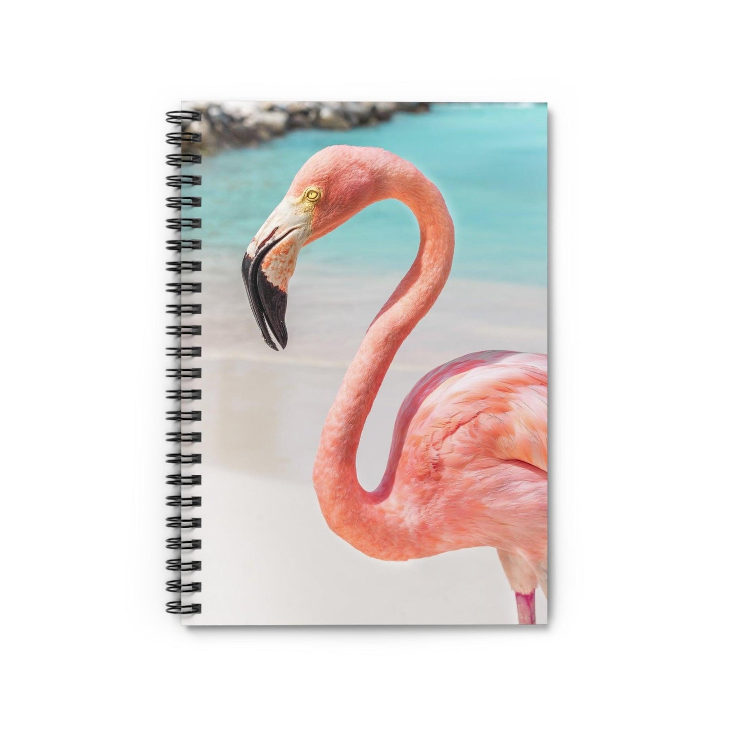 Pink Flamingo Spiral Notebook - Departures Print Shop