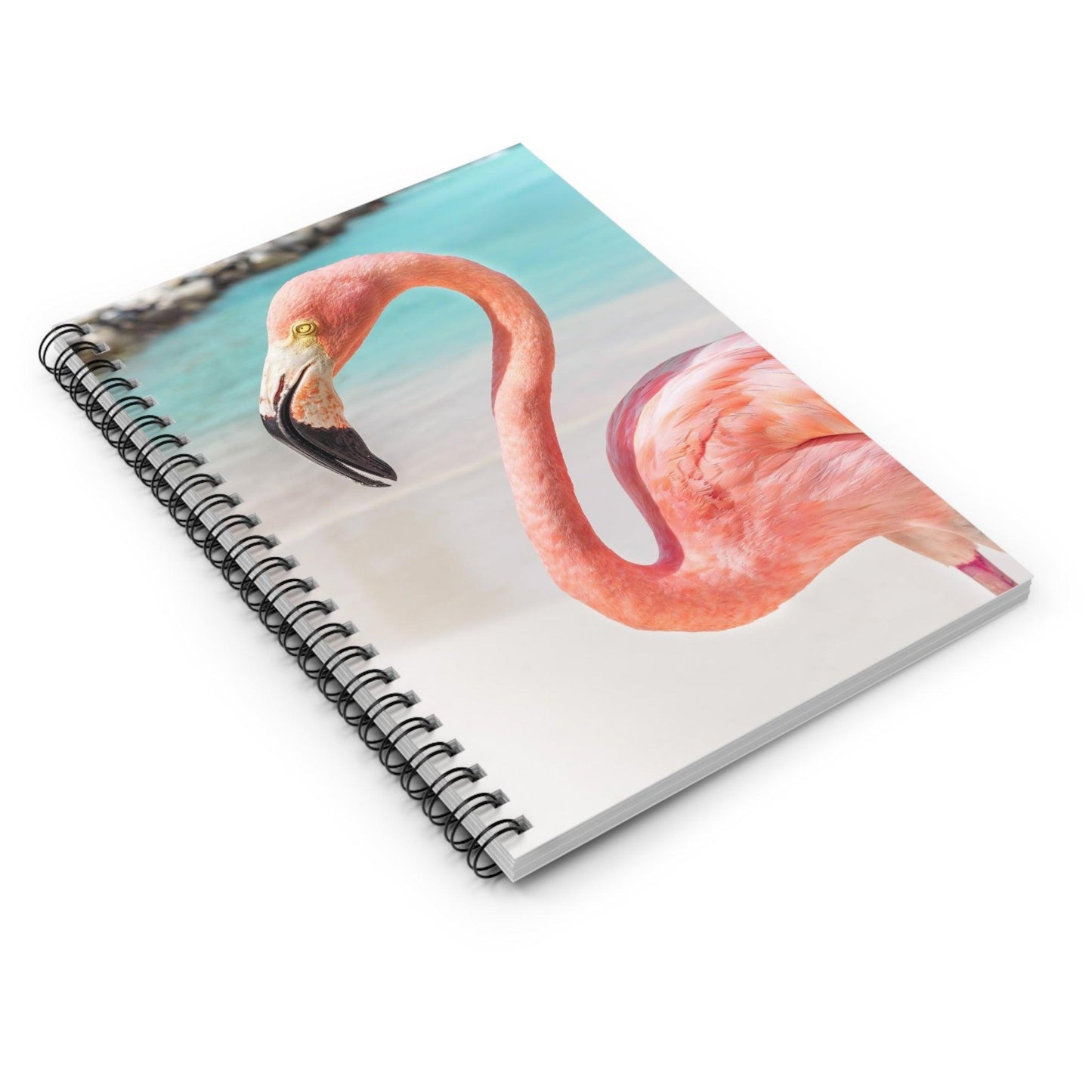 Pink Flamingo Spiral Notebook - Departures Print Shop