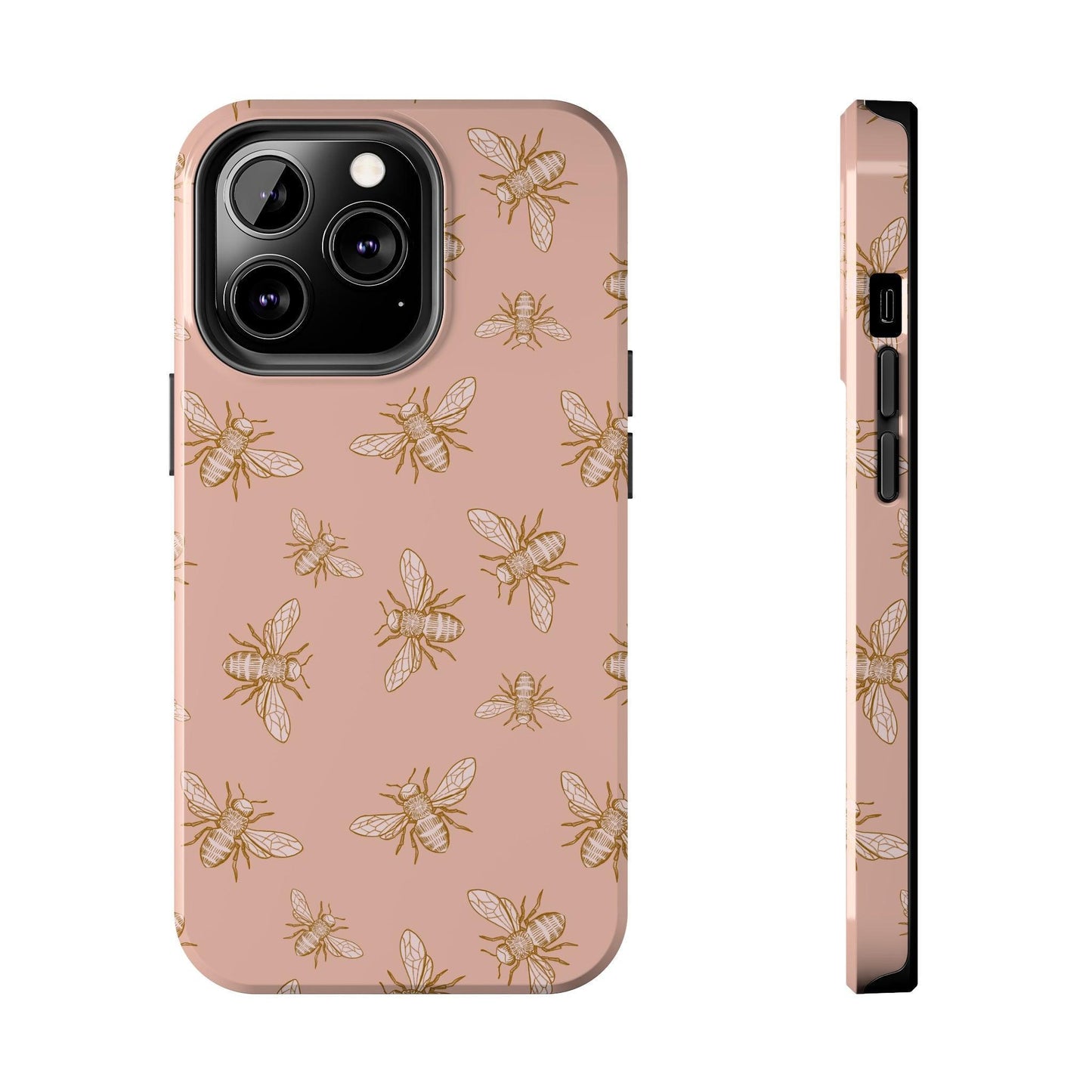 Pink Honey Bee Print Phone Case - Departures Print Shop
