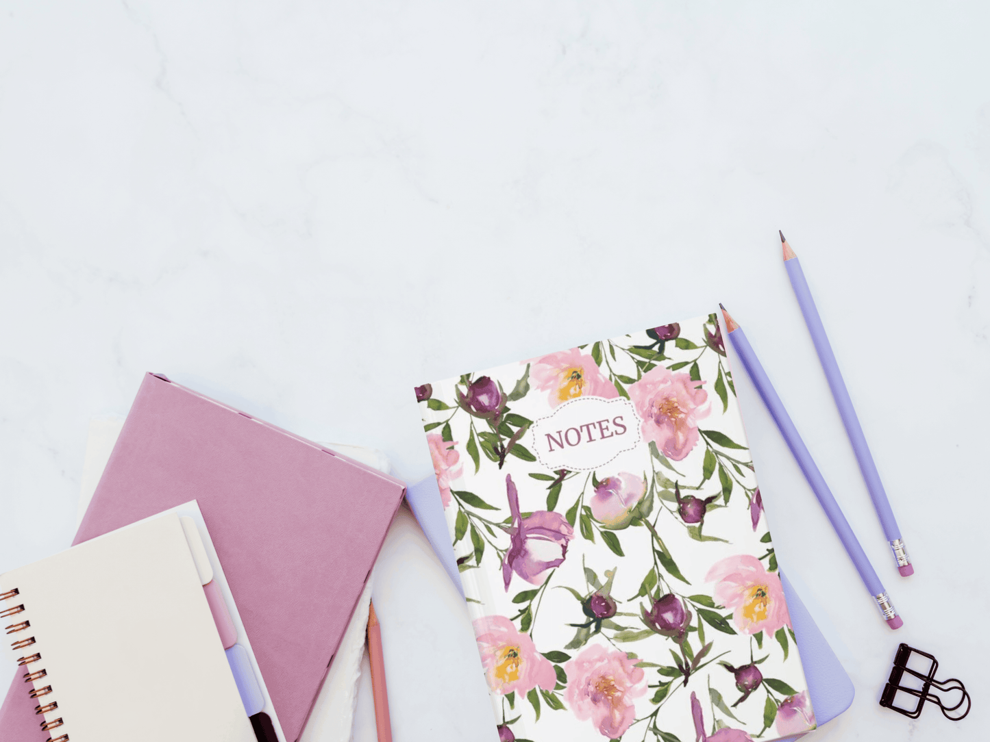 Wilmington | Floral Print Notebook - Departures Print Shop