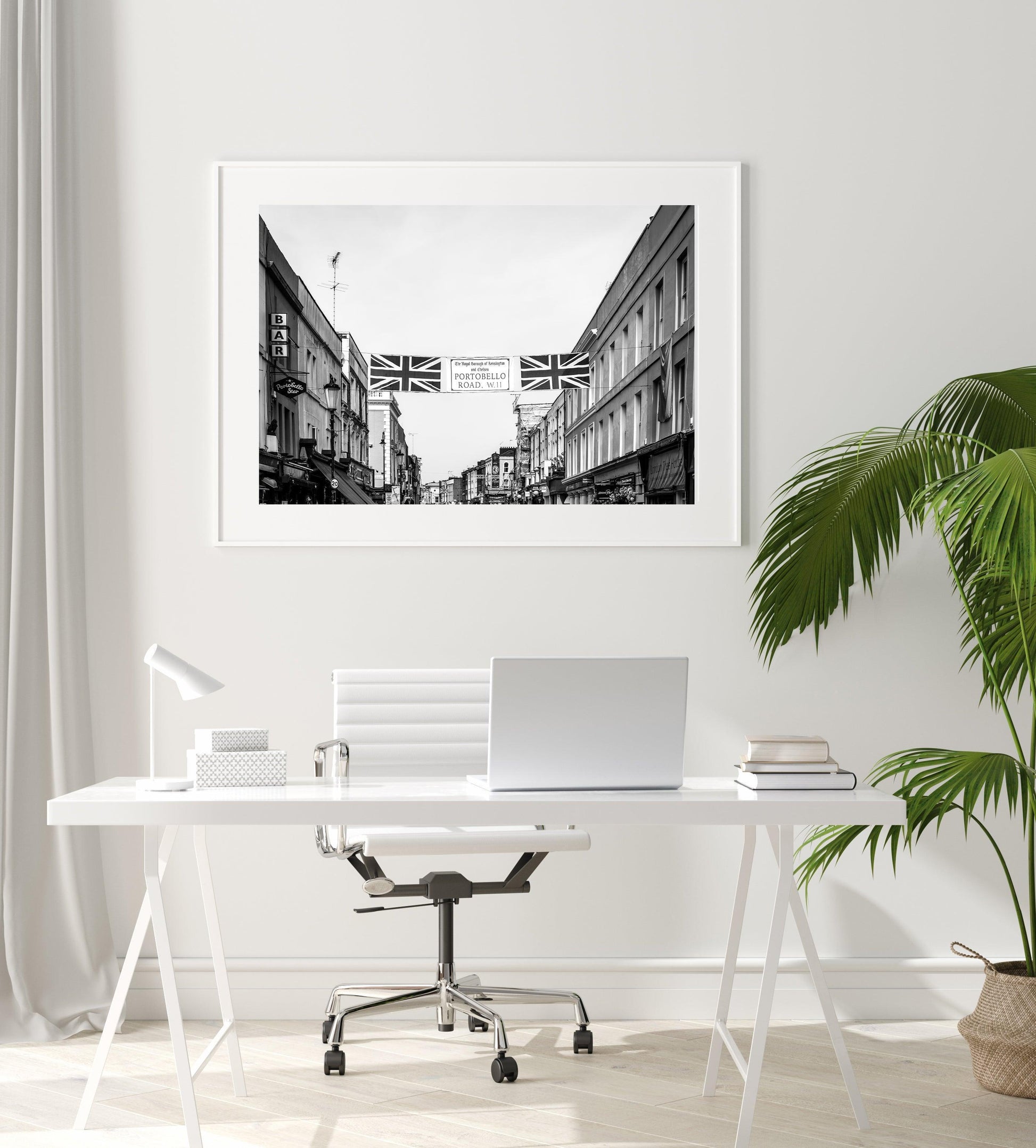 B&W Portobello Road Market | London Print - Departures Print Shop