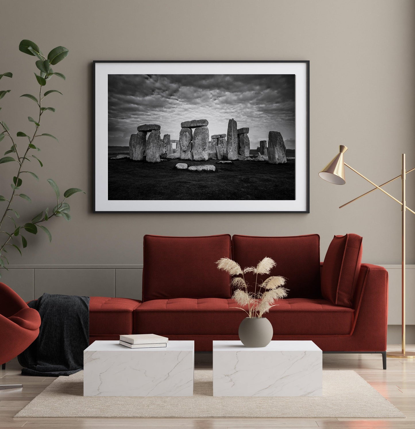 B&W Stonehenge | United Kingdom Print - Departures Print Shop