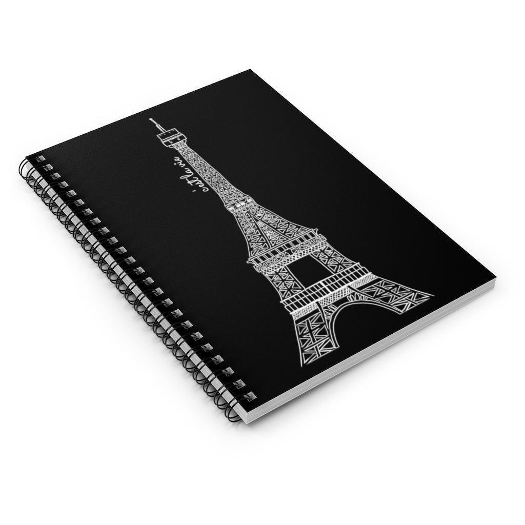 Eiffel Tower Spiral Notebook - Departures Print Shop