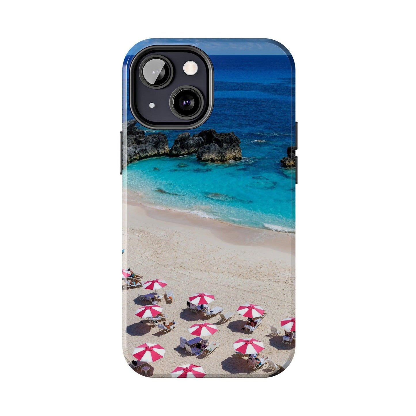 Bermuda Beach Umbrellas Phone Case