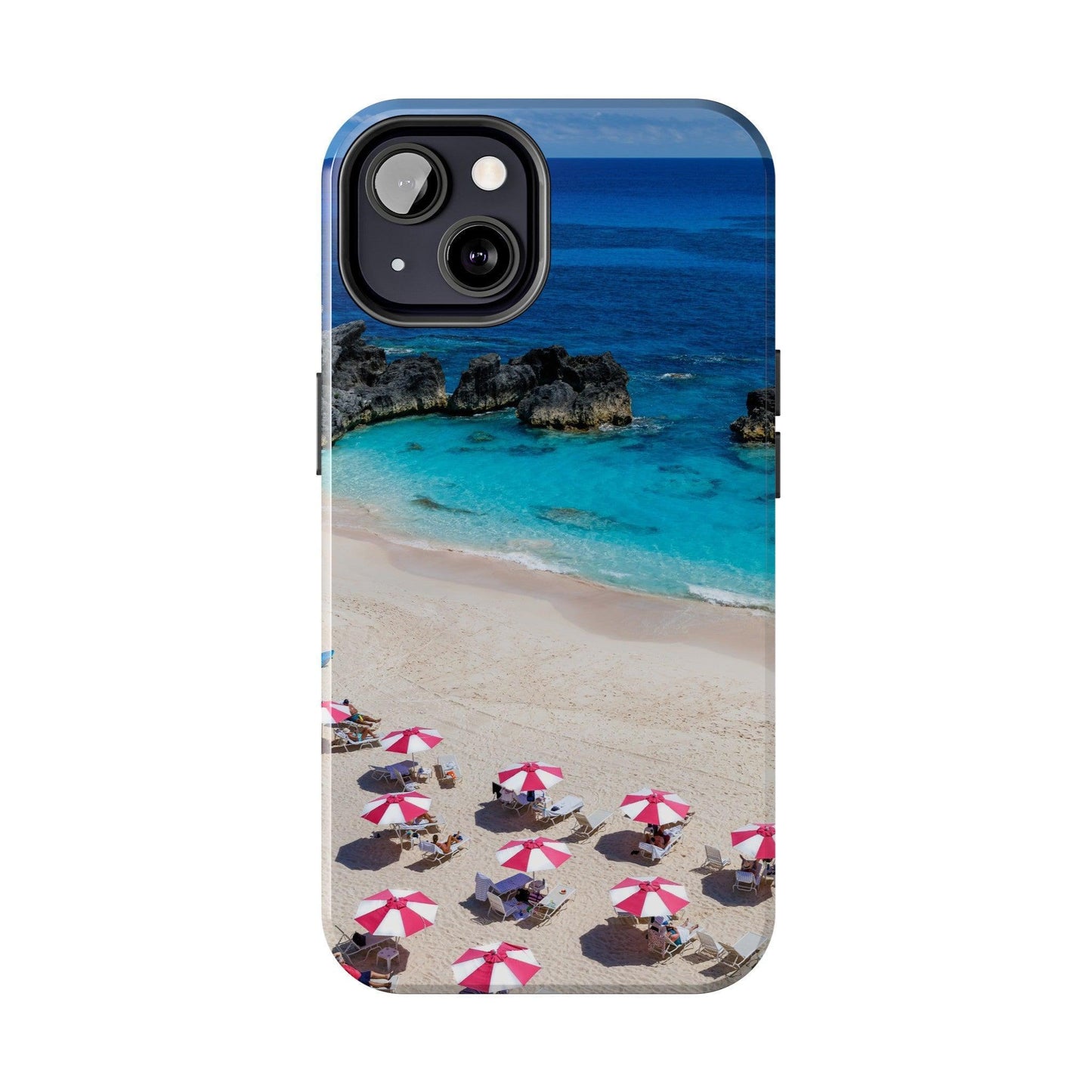 Bermuda Beach Umbrellas Phone Case