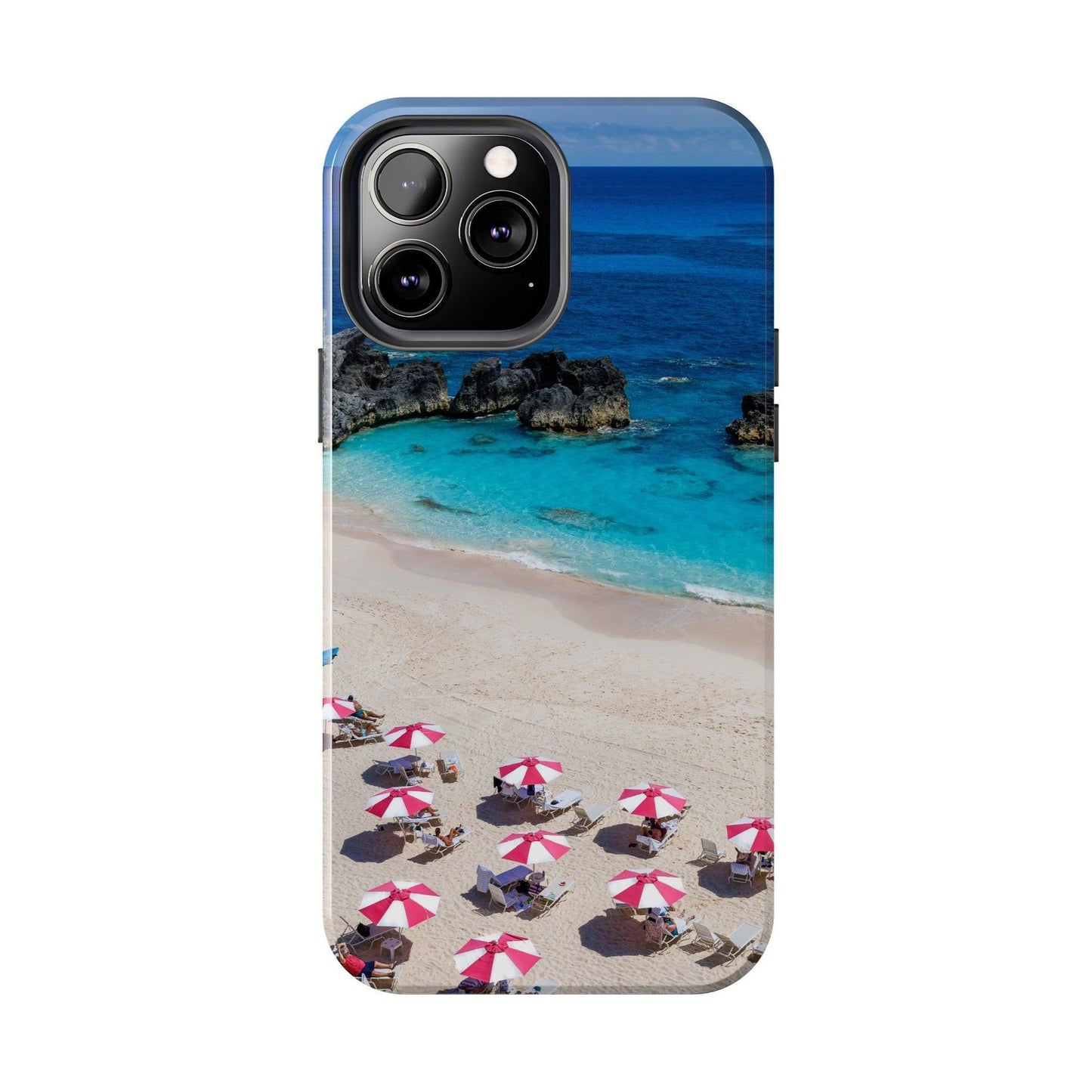 Bermuda Beach Umbrellas Phone Case