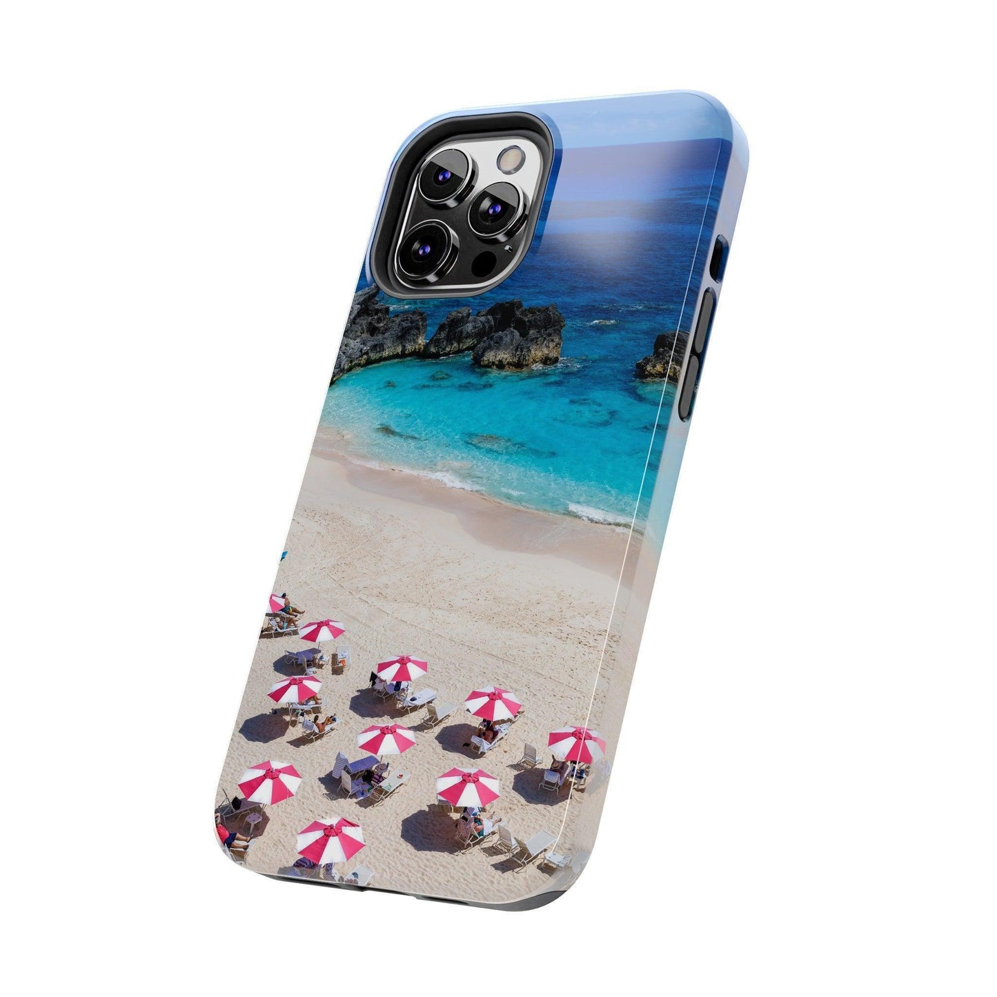 Bermuda Beach Umbrellas Phone Case