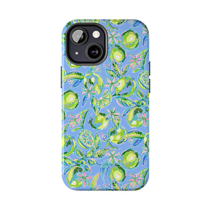 Lime Citrus Print Phone Case