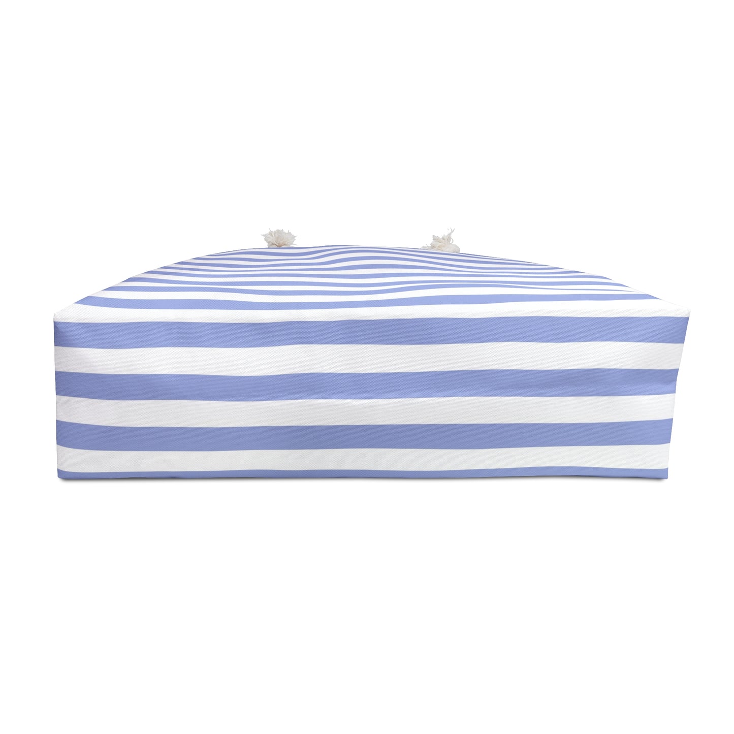 Hamptons Weekender Blue and White Striped Beach Bag 1