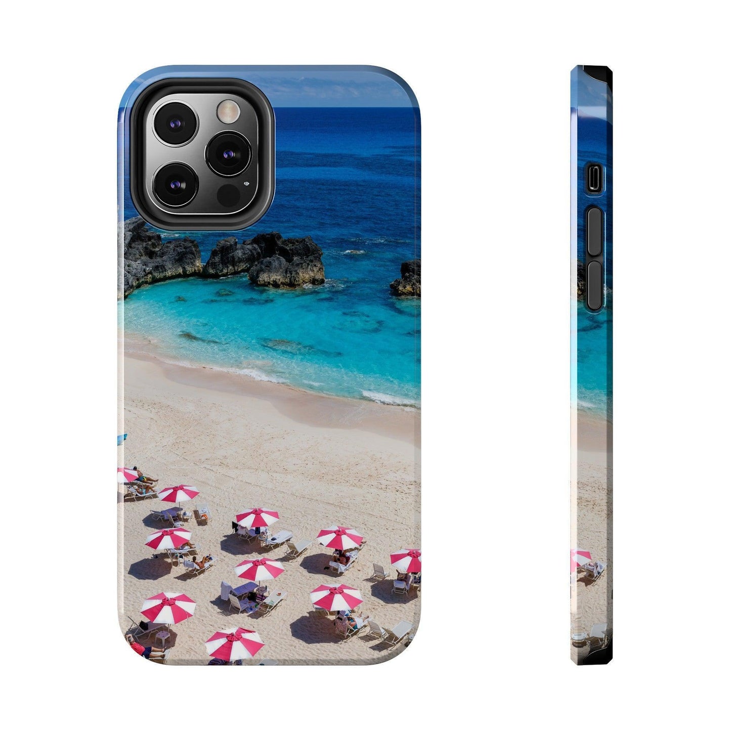 Bermuda Beach Umbrellas Phone Case