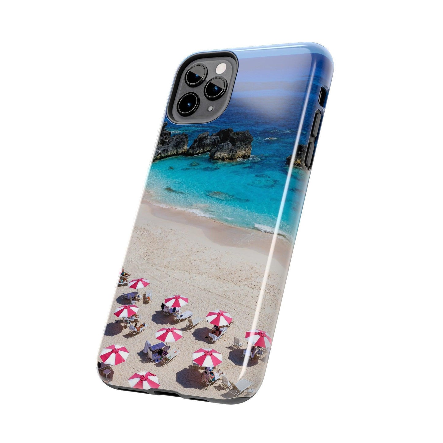 Bermuda Beach Umbrellas Phone Case