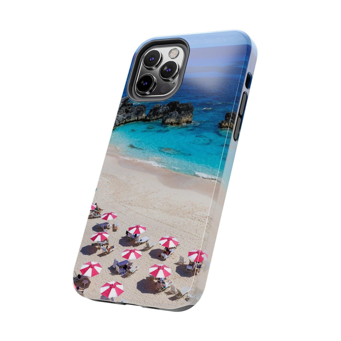 Bermuda Beach Umbrellas Phone Case