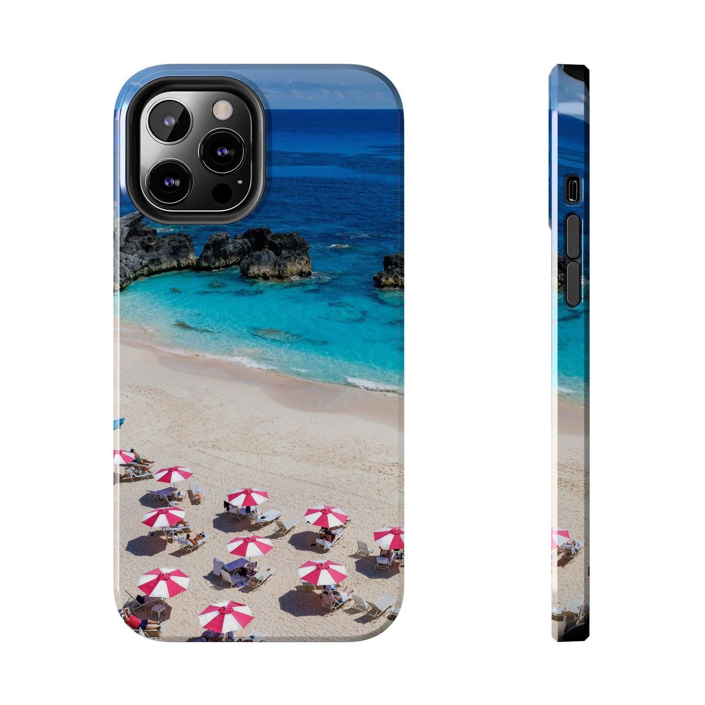 Bermuda Beach Umbrellas Phone Case