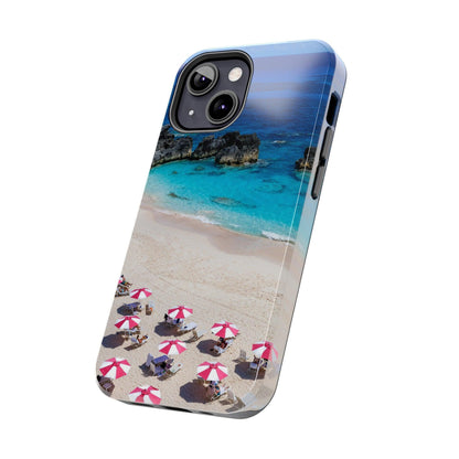 Bermuda Beach Umbrellas Phone Case