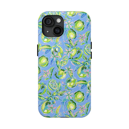 Lime Citrus Print Phone Case