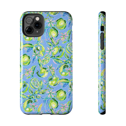 Lime Citrus Print Phone Case