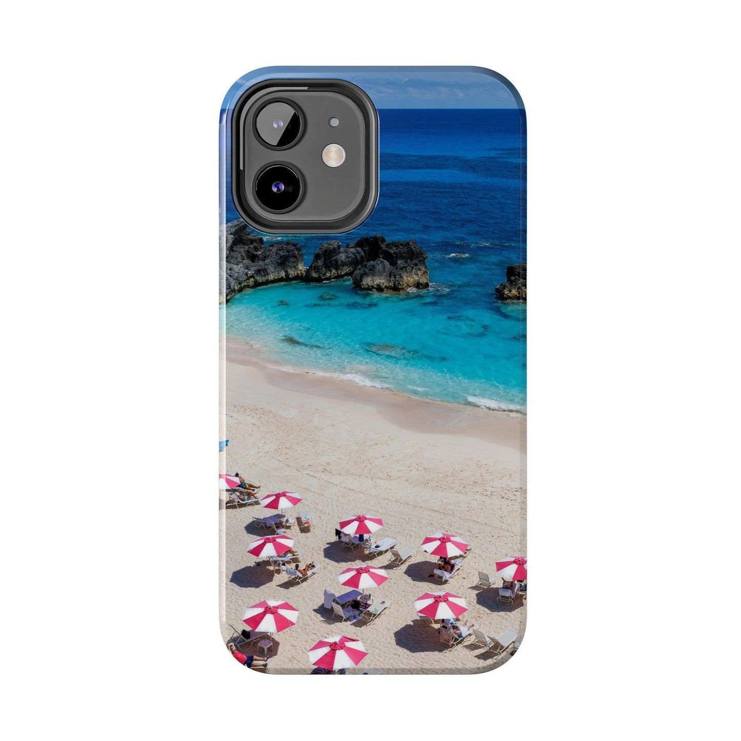 Bermuda Beach Umbrellas Phone Case