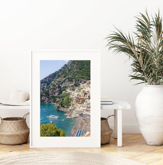 Aerial Views of Positano | Amalfi Coast Italy Photography - Departures Print Shop