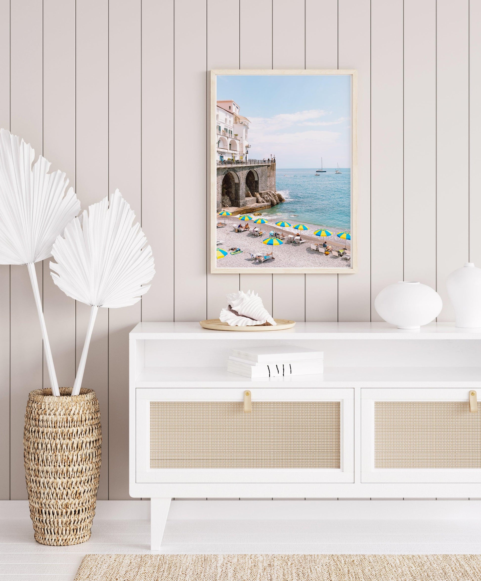 Amalfi Beach Umbrellas II | Amalfi Coast Italy Photography Print - Departures Print Shop