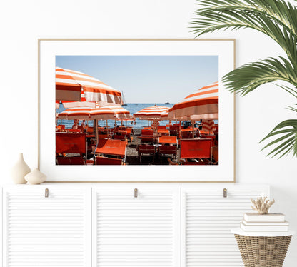 Arienzo Beach Club Umbrellas II | Amalfi Coast Italy Photography - Departures Print Shop