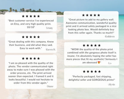 Departures Print Shop Aruba Print Collection 5-Star Reviews