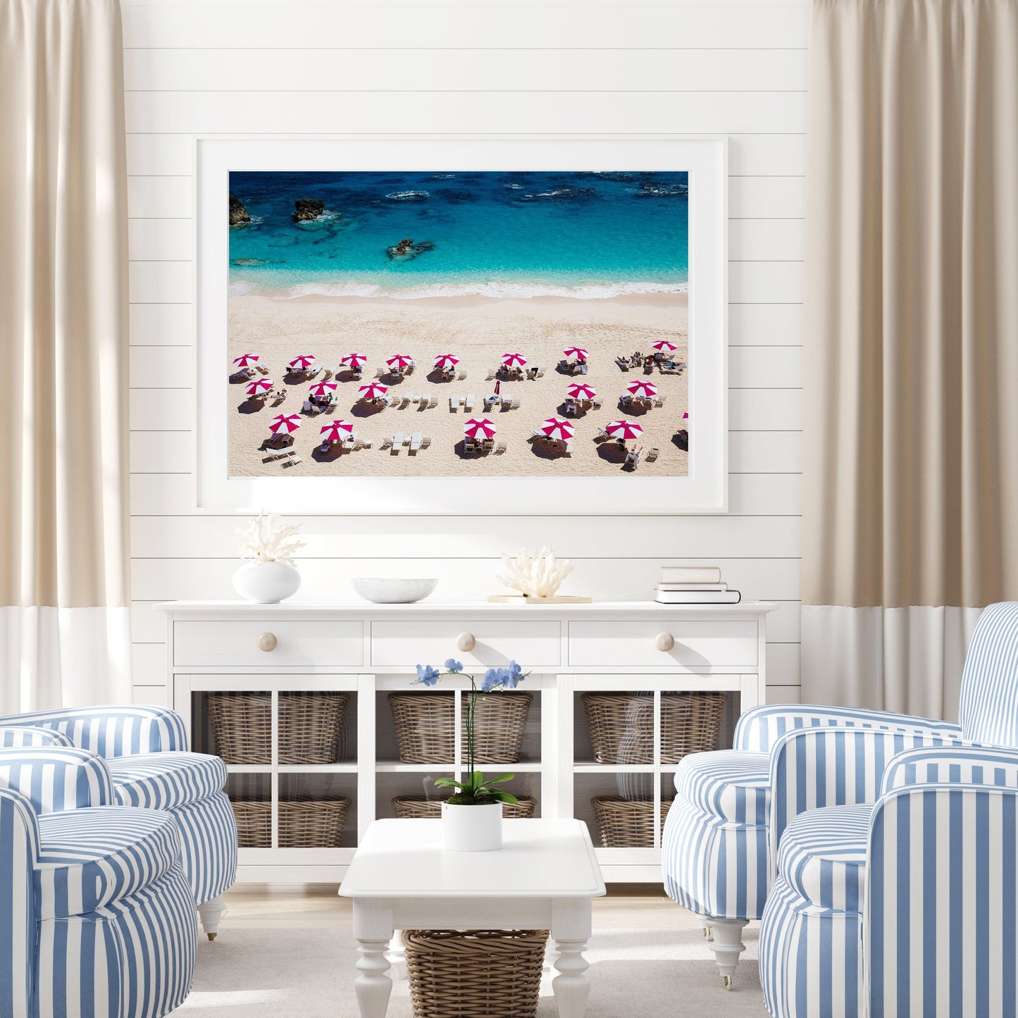 Bermuda Beach Umbrella Print - Departures Print Shop