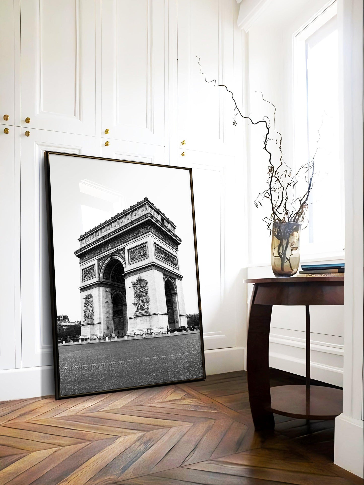 Black and White Arc de Triomphe II | Paris Photography Print - Departures Print Shop