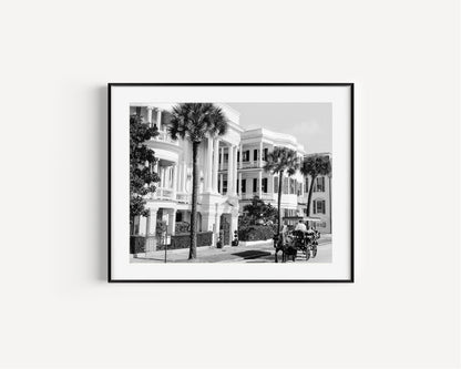 Black and White Charleston Battery Photography Print - Departures Print Shop