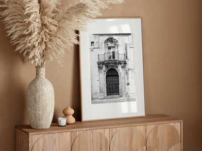Black and White European Doorway Print | Italy Photography Print - Departures Print Shop