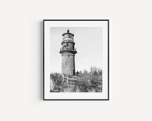 Black and White Gay Head Lighthouse Print - Departures Print Shop