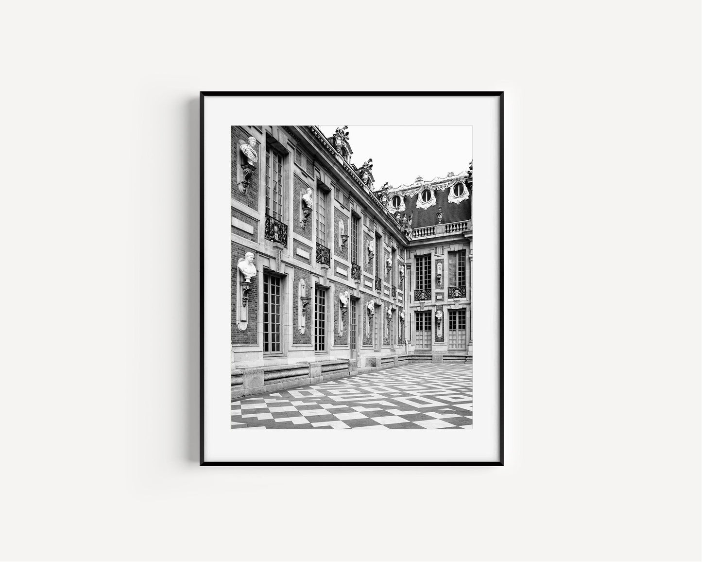 Black and White Versailles Architecture Print II