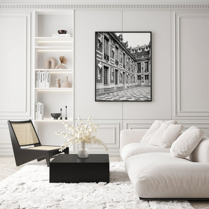 Black and White Versailles Architecture Print II