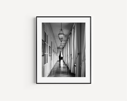 Black and White Palace of Versailles Grand Trianon Photography Print - Departures Print Shop