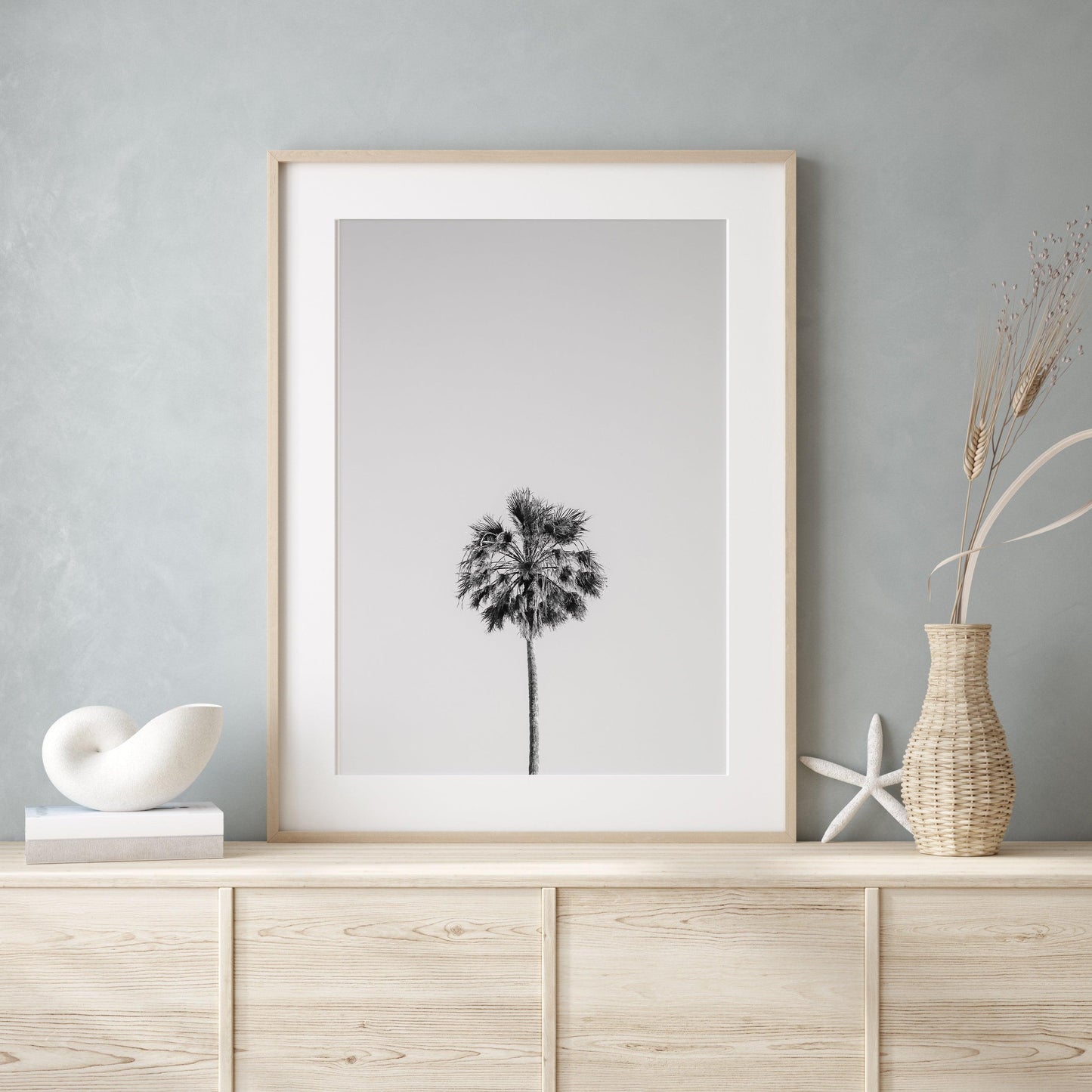 Black and White Palm Tree III | Beach Photography Print - Departures Print Shop