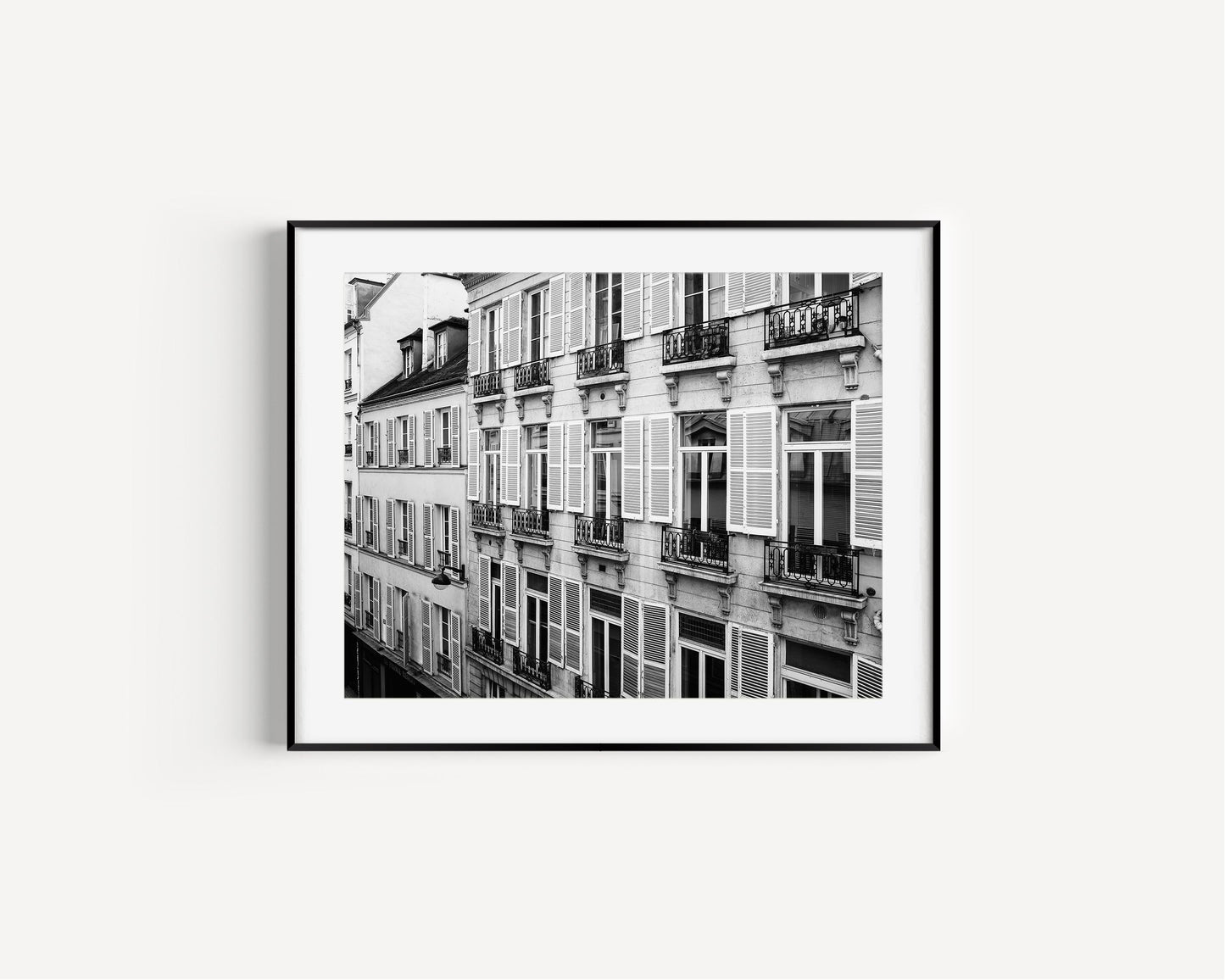 Black and White Paris Balcony Print | Paris Photography Print - Departures Print Shop