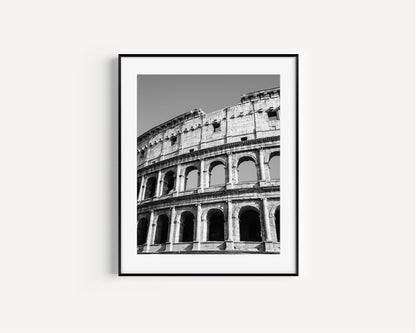 Black and White Roman Colosseum III | Rome Italy Photography - Departures Print Shop