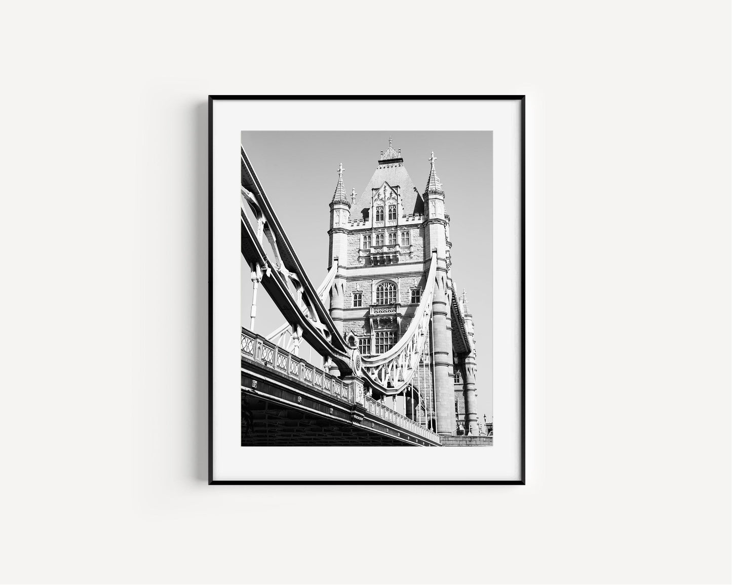 Black and White Tower Bridge IV | London Photography Print - Departures Print Shop
