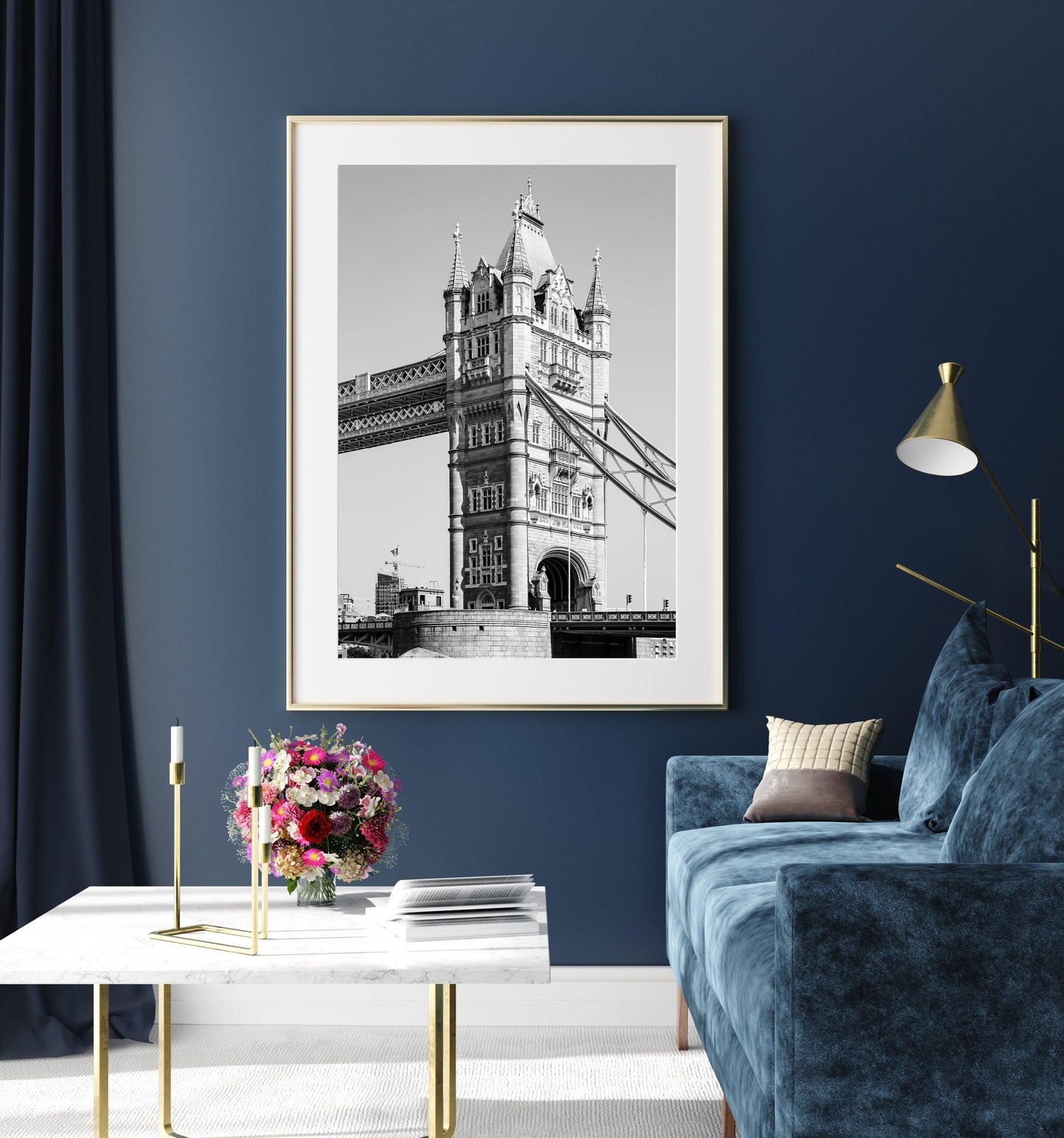 Black and White Tower Bridge Photography Print II | London Photography Print - Departures Print Shop