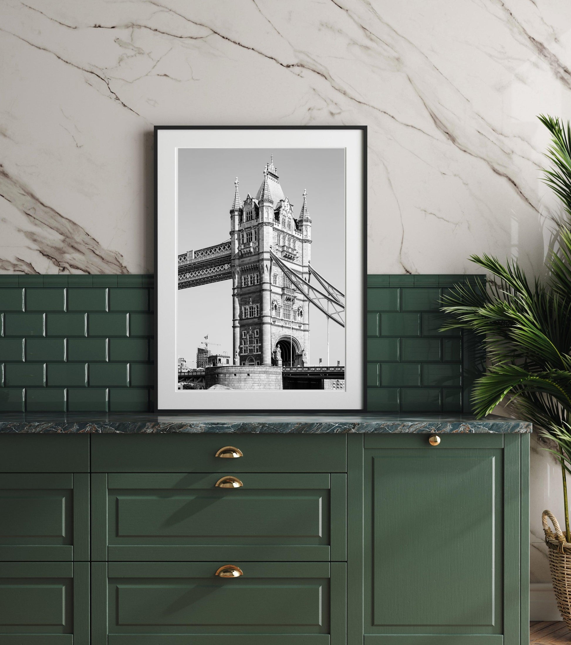 Black and White Tower Bridge Photography Print II | London Photography Print - Departures Print Shop