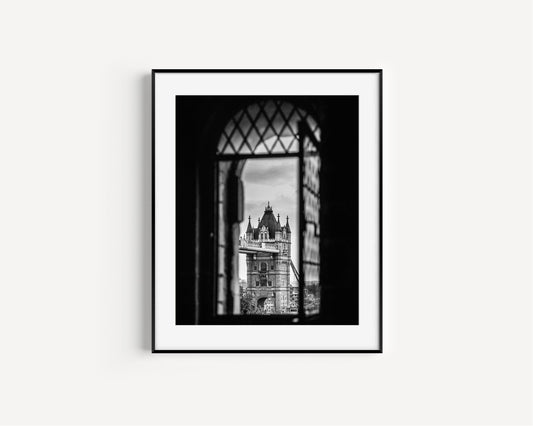 Black and White Tower Bridge V Print - Departures Print Shop