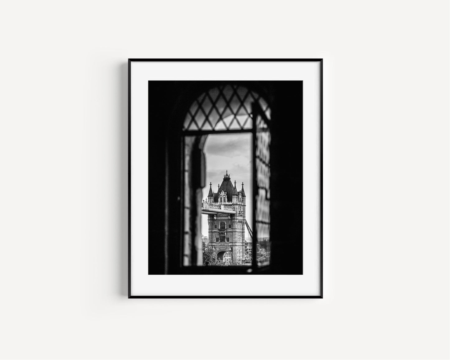 Black and White Tower Bridge V Print - Departures Print Shop